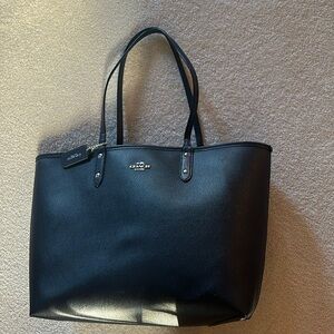 Coach navy tote